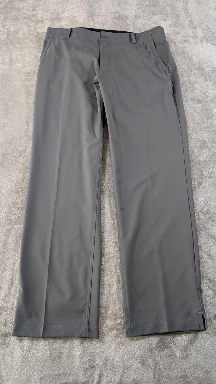 Nike Dri Fit Flex Golf Pants Mens 36x32 Gray Stretch Performance Casual - Picture 13 of 13